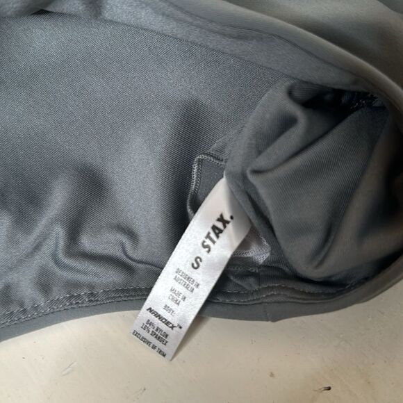 Women STAX Sports Bras & Crop Tops | Base Sleeveless Zip Tank Nandex Thyme Small - Picture 6 of 7